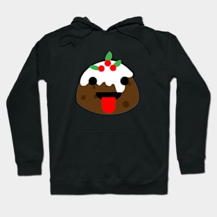 tongue christmas pudding Hoodie